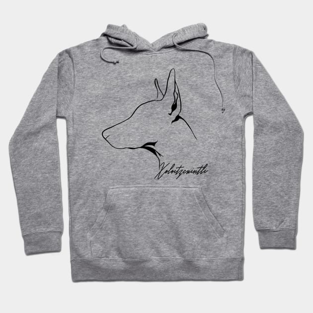 Proud Xoloitzcuintli profile dog lover Hoodie by wilsigns